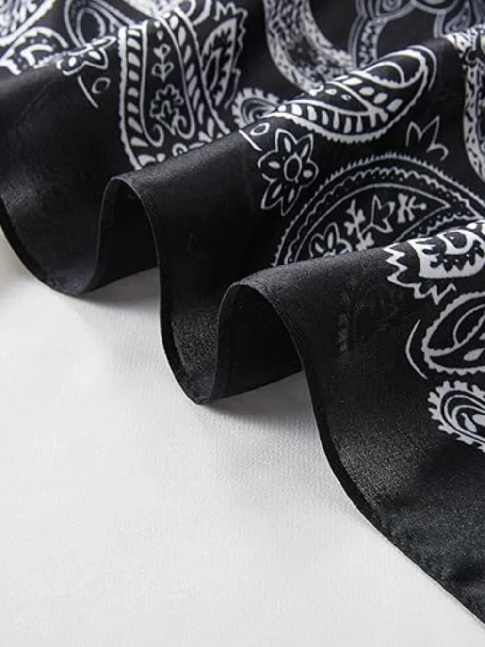 100% Mulberry Silk Square Scarf 27x27 Neck Scarf Hair Scarf Bandana